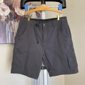 PRANA BORN FROM EXPERIENCE CHARCOAL SHORTS Sz 36 / 10L Men Hiking Outdoor